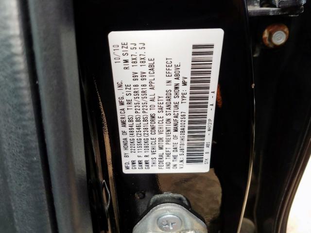 5J8TB1H50BA002567 - 2011 ACURA RDX TECHNOLOGY  photo 10