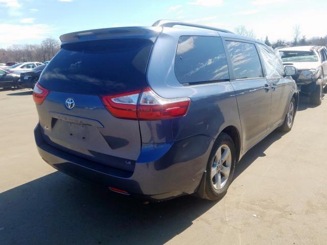 5TDKZ3DCXHS841417 - 2017 TOYOTA SIENNA LE  photo 4