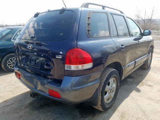 KM8SC13E95U011216 - 2005 HYUNDAI SANTA FE GLS  photo 4