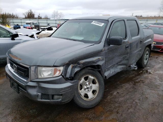 5FPYK1F21BB006994 - 2011 HONDA RIDGELINE RT GRAY photo 2