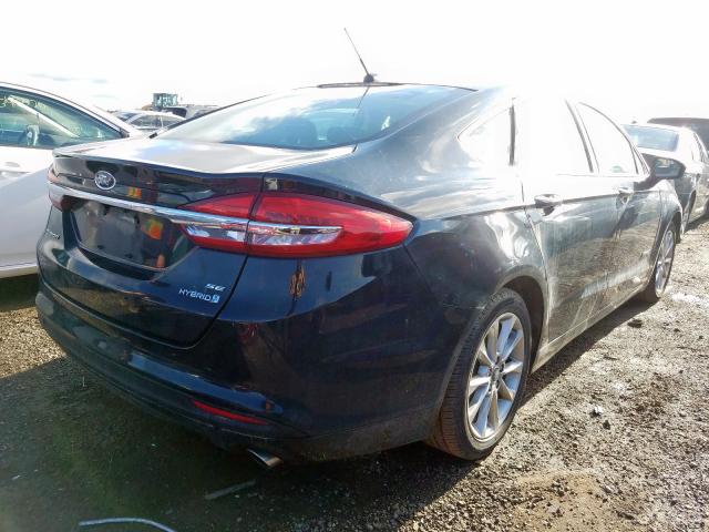 3FA6P0LU7HR103700 - 2017 FORD FUSION SE HYBRID  photo 4