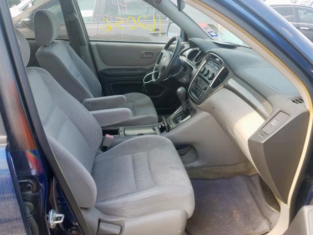 JTEGD21A120044674 - 2002 TOYOTA HIGHLANDER  photo 5