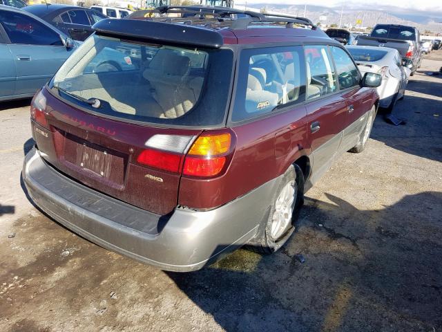 4S3BH6658Y7603353 - 2000 SUBARU LEGACY OUTBACK  photo 4