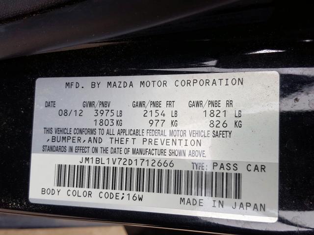 JM1BL1V72D1712666 - 2013 MAZDA 3 I  photo 10