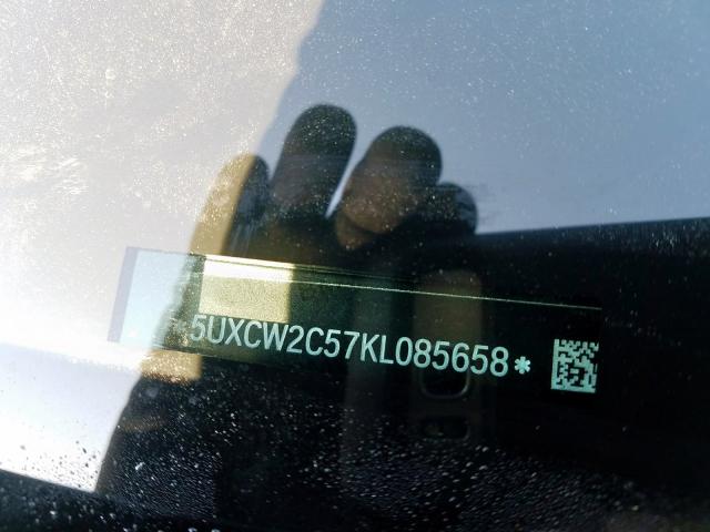 5UXCW2C57KL085658 - 2019 BMW X7 XDRIVE40I  ფოტო 10