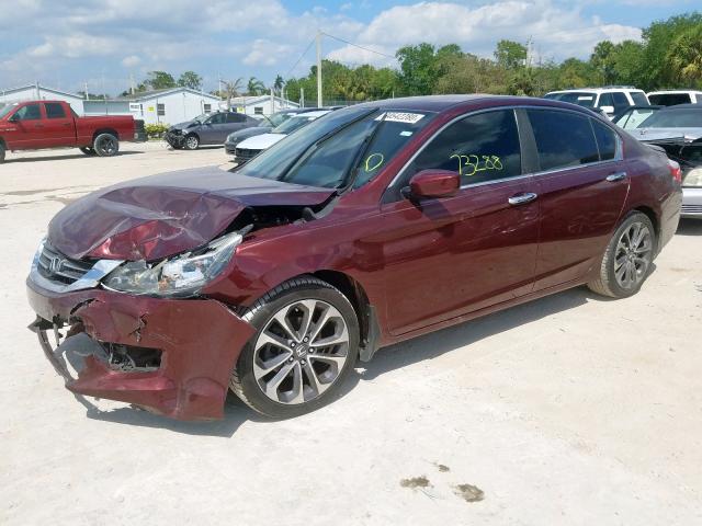 1HGCR2F54FA059512 - 2015 HONDA ACCORD SPORT  photo 2