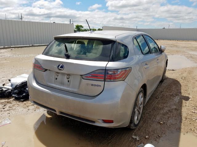 JTHKD5BH4C2097403 - 2012 LEXUS CT 200  photo 4