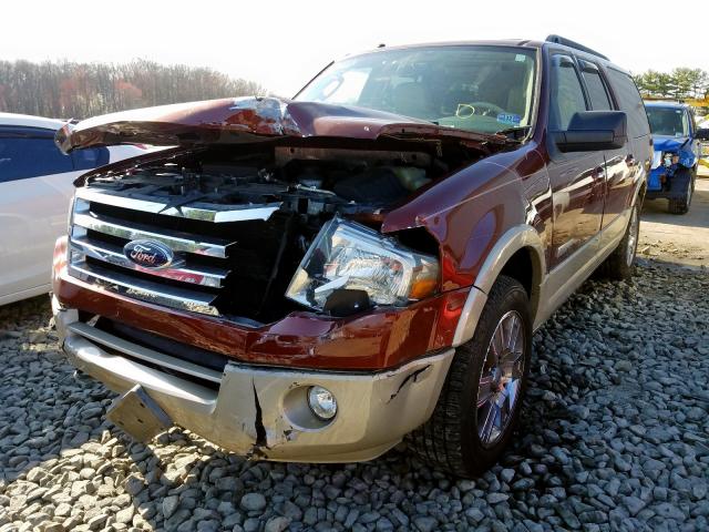 1FMFK18538LA38290 - 2008 FORD EXPEDITION EL EDDIE BAUER  photo 2