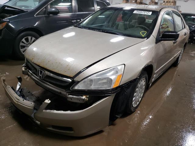 1HGCM56147A151766 - 2007 HONDA ACCORD VALUE TAN photo 2