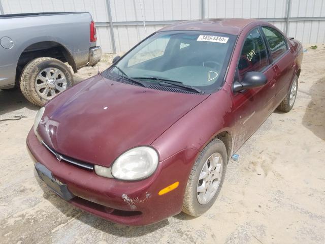 1B3ES46C21D226528 - 2001 DODGE NEON SE  photo 2