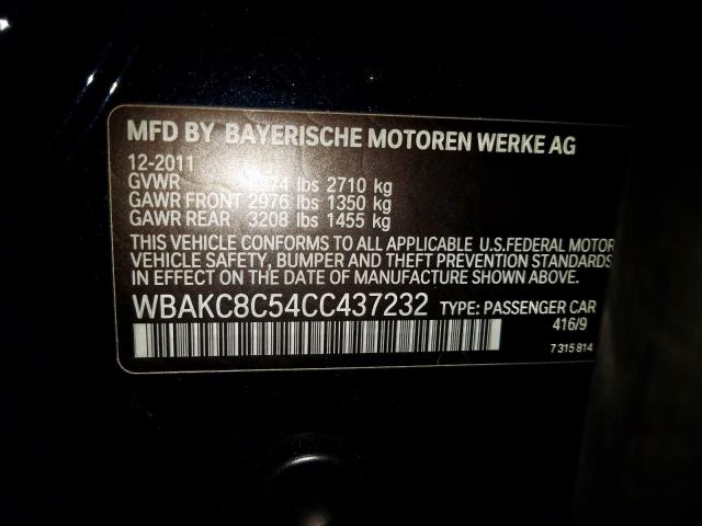 WBAKC8C54CC437232 - 2012 BMW 750 LXI  photo 10