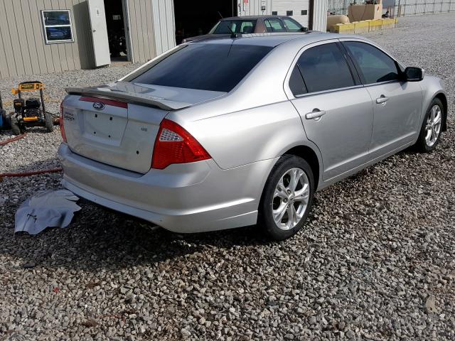 3FAHP0HA3CR116055 - 2012 FORD FUSION SE  photo 4