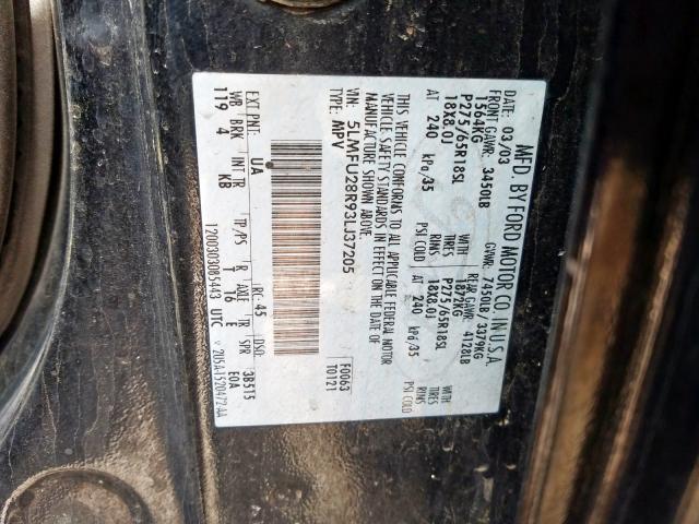 5LMFU28R93LJ37205 - 2003 LINCOLN NAVIGATOR  照片 10