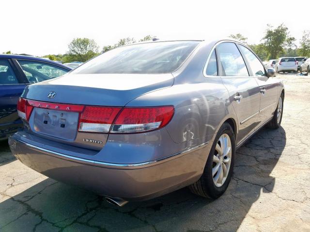 KMHFC46F88A272687 - 2008 HYUNDAI AZERA SE  photo 4