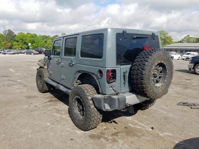 1C4BJWEG8EL165332 - 2014 JEEP WRANGLER UNLIMITED SAHARA  photo 3