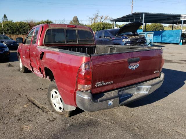 5TETX22N37Z439507 - 2007 TOYOTA TACOMA ACCESS CAB RED photo 3