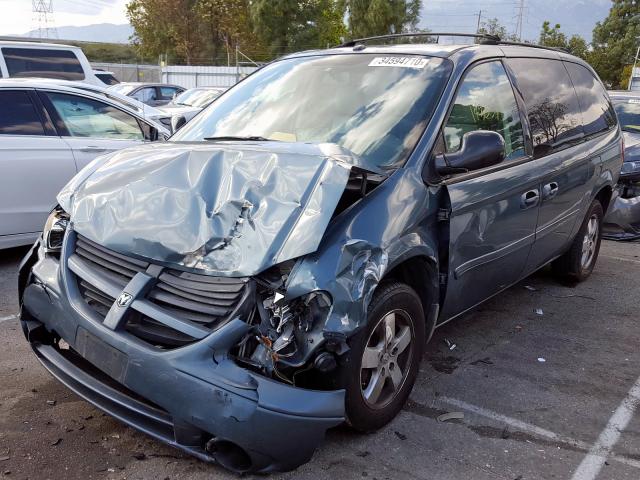 2D4GP44L97R150116 - 2007 DODGE GRAND CARAVAN SXT  photo 2