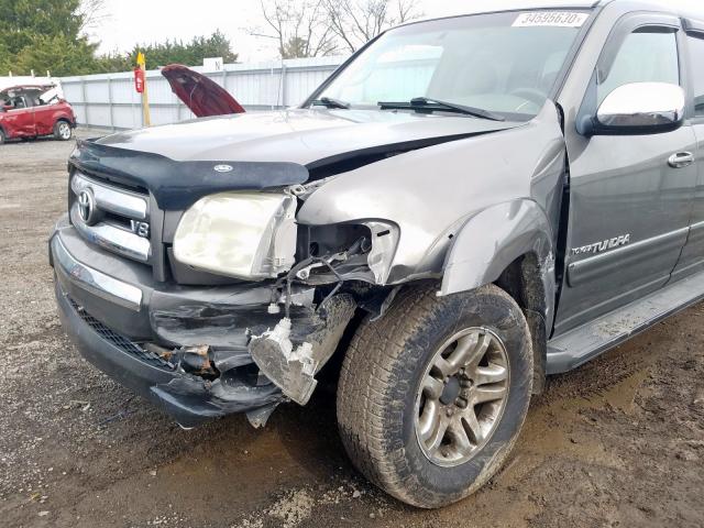 5TBDT44185S468901 - 2005 TOYOTA TUNDRA DOUBLE CAB SR5  photo 9