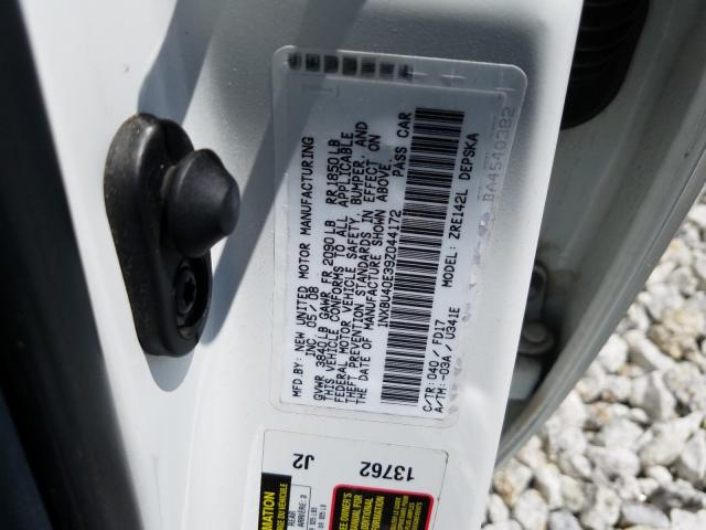 1NXBU40E39Z044172 - 2009 TOYOTA COROLLA BASE  照片 10