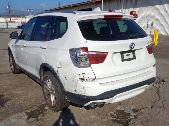 5UXWZ7C58G0M83696 - 2016 BMW X3 SDRIVE28I  photo 3