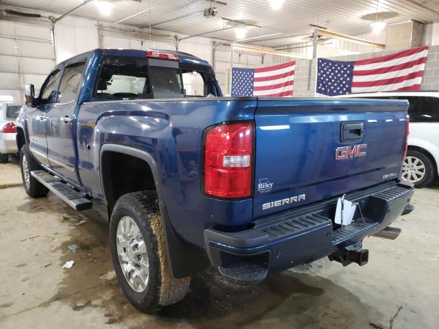 1GT12UEG2HF157324 - 2017 GMC SIERRA K2500 DENALI BLUE photo 3