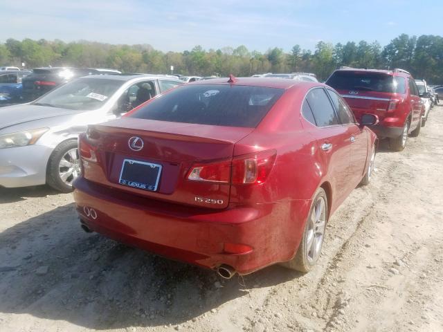 JTHBF5C27B5144456 - 2011 LEXUS IS 250  photo 4