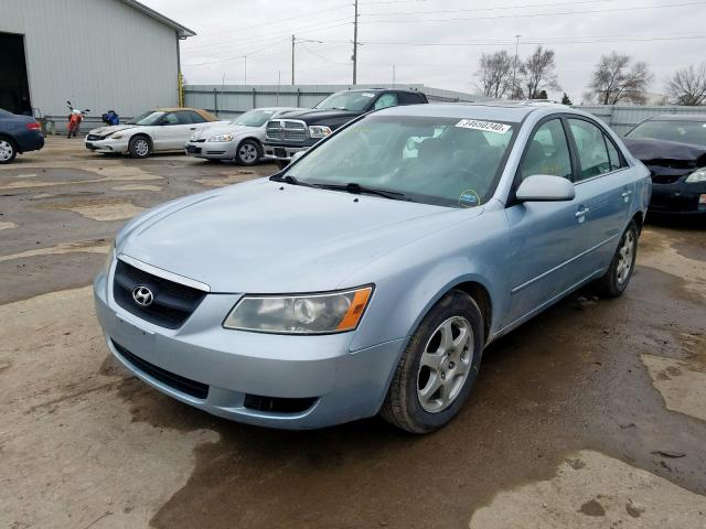 5NPEU46F16H107289 - 2006 HYUNDAI SONATA GLS  photo 2