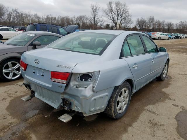 5NPEU46F16H107289 - 2006 HYUNDAI SONATA GLS  photo 4