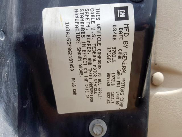 1G8AJ55F06Z187850 - 2006 SATURN ION LEVEL 2  照片 10