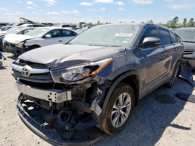 5TDZKRFH7GS171709 - 2016 TOYOTA HIGHLANDER LE  photo 2