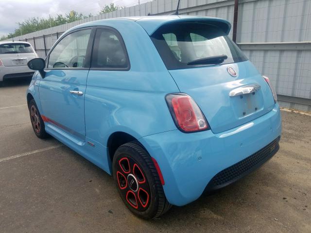 3C3CFFGE2HT611697 - 2017 FIAT 500 ELECTRIC  photo 3