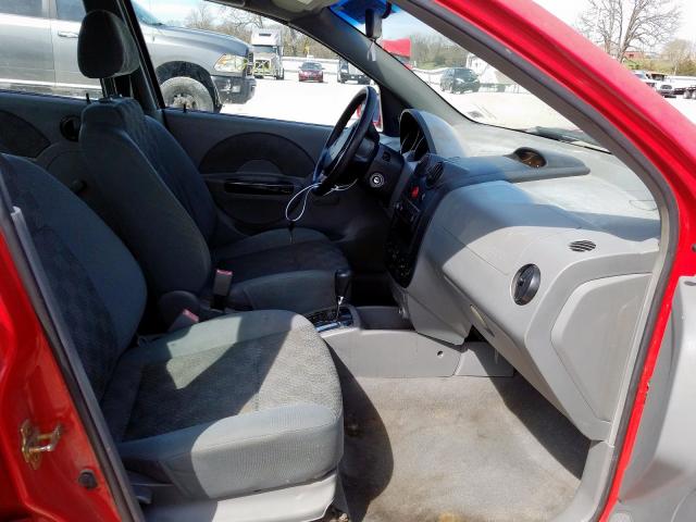 KL1TD52665B335749 - 2005 CHEVROLET AVEO BASE  photo 5