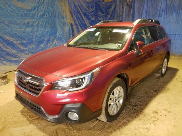 4S4BSAFC1J3344376 - 2018 SUBARU OUTBACK 2.5I PREMIUM  photo 2