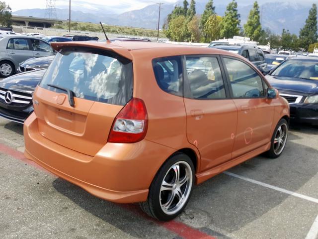 JHMGD38608S051123 - 2008 HONDA FIT SPORT  photo 4