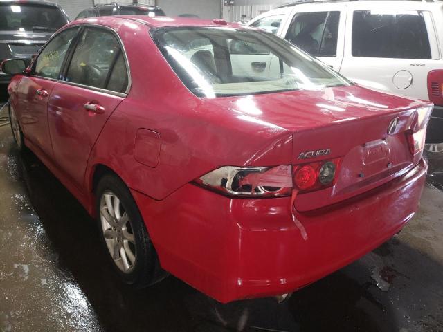 JH4CL968X7C009947 - 2007 ACURA TSX RED photo 3