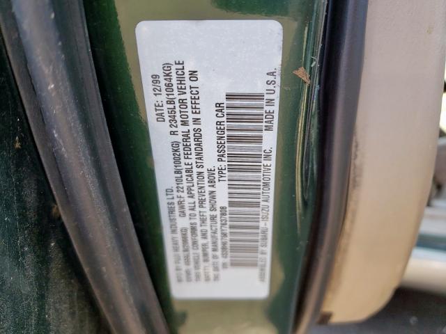 4S3BH6758Y7637808 - 2000 SUBARU LEGACY OUTBACK AWP  照片 10