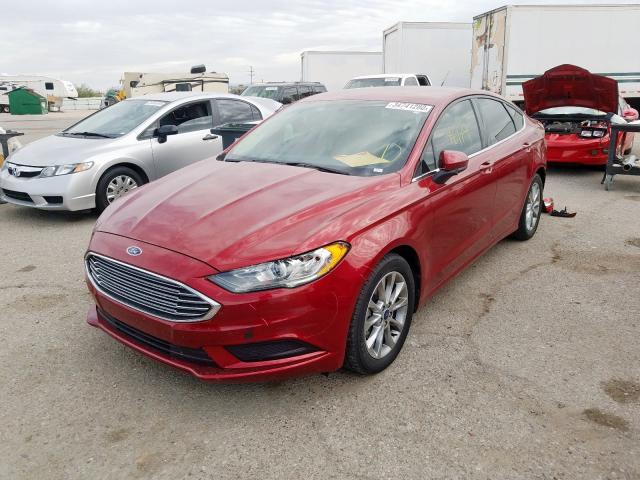 3FA6P0HD7HR343600 - 2017 FORD FUSION SE  photo 2