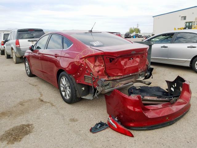 3FA6P0HD7HR343600 - 2017 FORD FUSION SE  photo 3