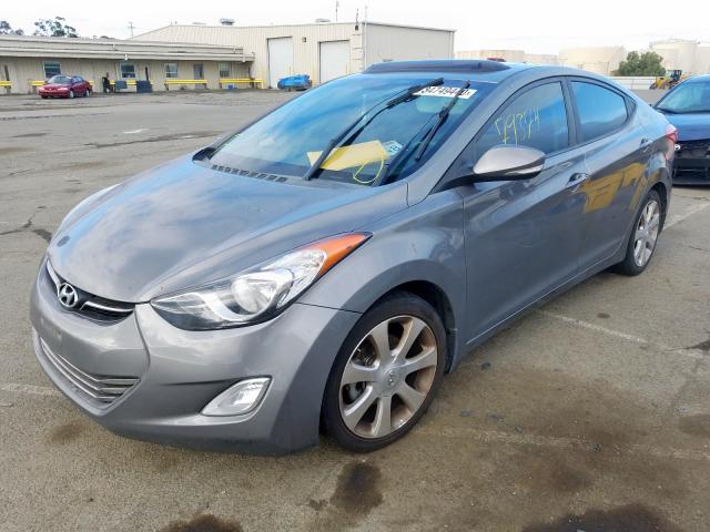 5NPDH4AEXDH431871 - 2013 HYUNDAI ELANTRA GLS  photo 2