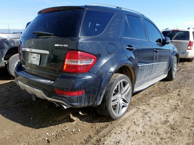 4JGBB7HB0BA660789 - 2011 MERCEDES-BENZ ML 63 AMG BLACK photo 4