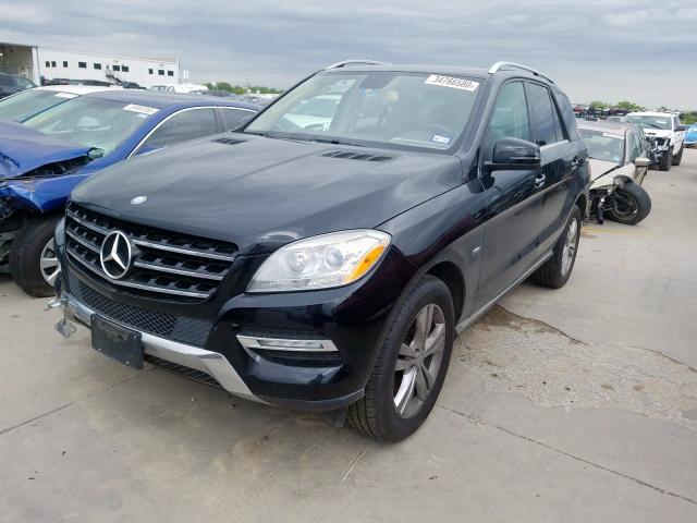 4JGDA5HB5CA072887 - 2012 MERCEDES-BENZ ML 350 4MATIC  photo 2