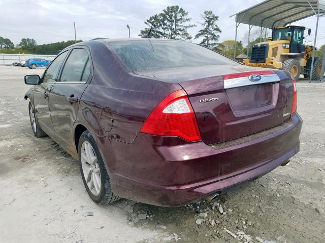 3FAHP0JG8BR321058 - 2011 FORD FUSION SEL  photo 3