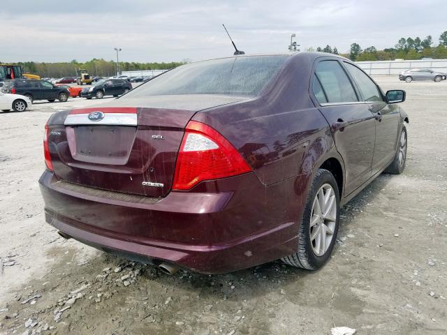 3FAHP0JG8BR321058 - 2011 FORD FUSION SEL  photo 4