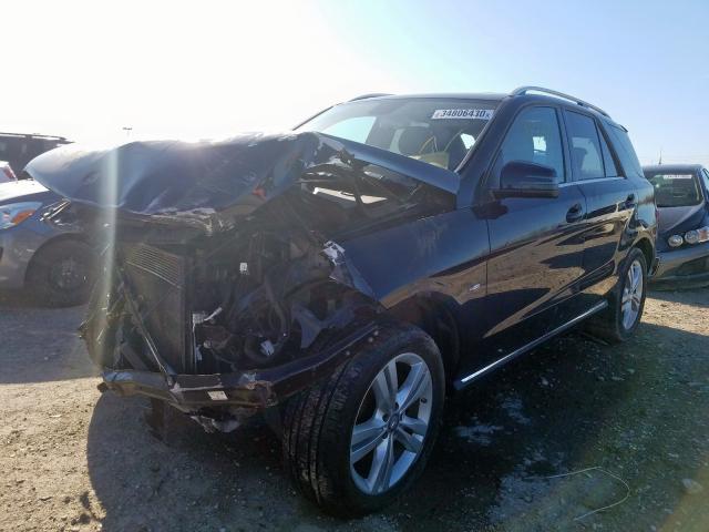 4JGDA5HB3CA030251 - 2012 MERCEDES-BENZ ML 350 4MATIC  photo 2