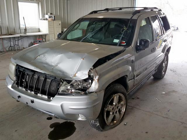 1J8GW68J84C345562 - 2004 JEEP GRAND CHEROKEE OVERLAND  photo 2