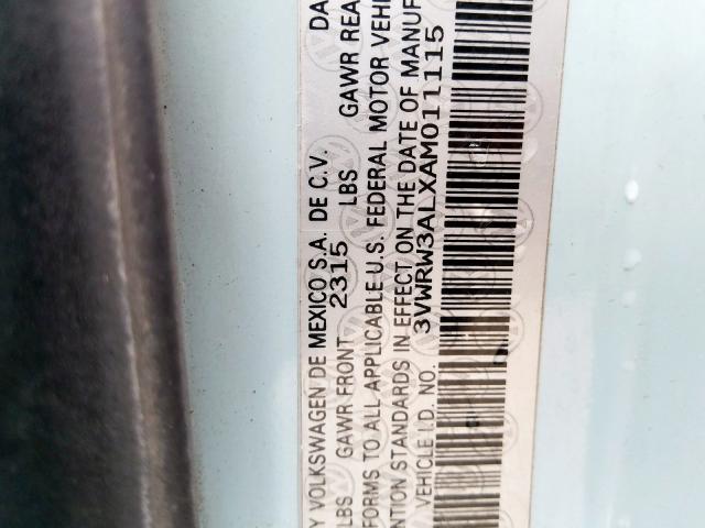 3VWRW3ALXAM011115 - 2010 VOLKSWAGEN NEW BEETLE  照片 10