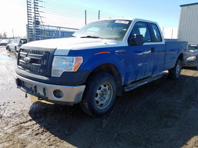 1FTVX1EF3EKD87319 - 2014 FORD F150 SUPER CAB  photo 2