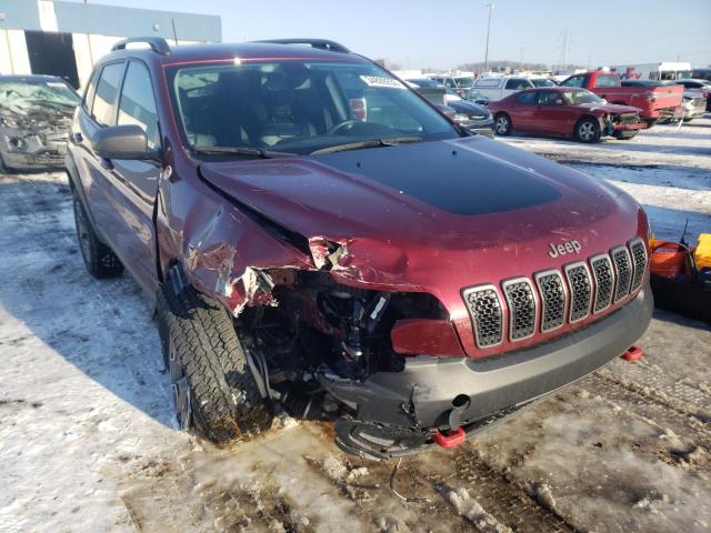 1C4PJMBX6LD613184 - 2020 JEEP CHEROKEE TRAILHAWK MAROON photo 1