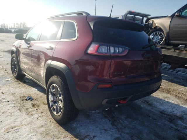 1C4PJMBX6LD613184 - 2020 JEEP CHEROKEE TRAILHAWK MAROON photo 3