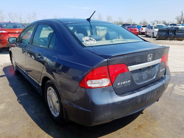 JHMFA36209S004082 - 2009 HONDA CIVIC HYBRID  photo 3